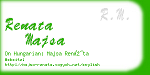 renata majsa business card